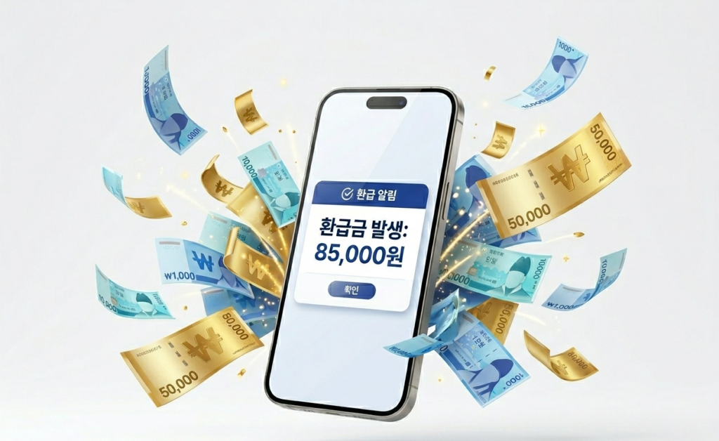 2026년 통신비 미환급음 조회 알림 및 환급 성공 이미지