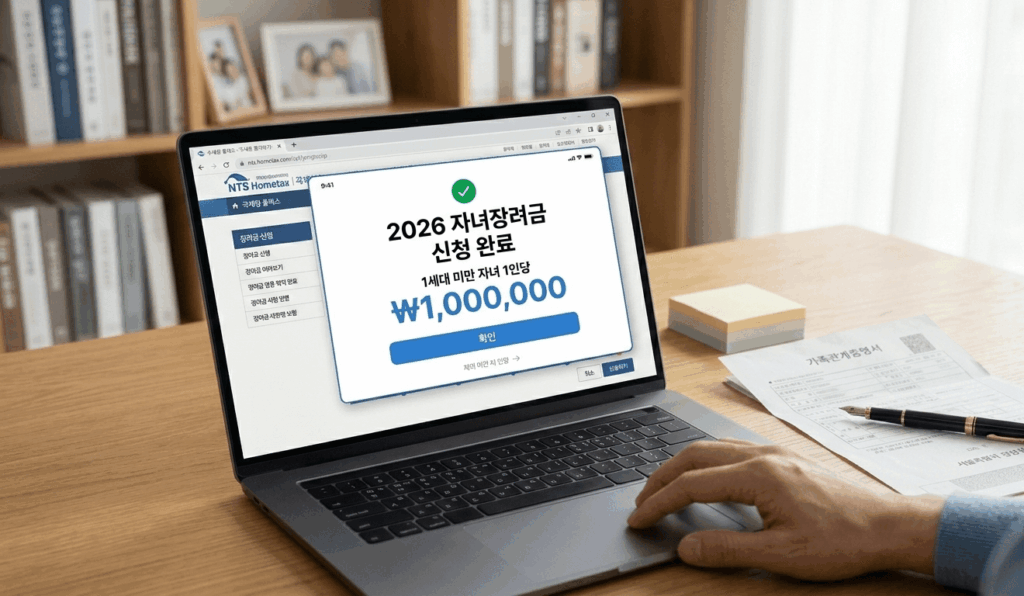 자녀장려금 신청 자격 및 지급액 총정리 홈택스 미리보기 결과 화면