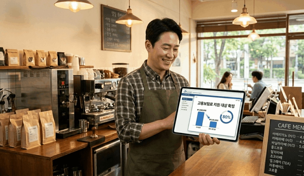 2026년 소상공인 고용보험료 지원 신청 방법 및 혜택 확인 중인 자영업자