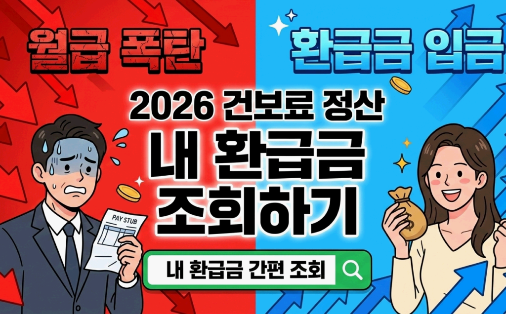 2026년 건강보험료 연말정산 및 환급금 조회 방법 4월 월급 사수 썸네일