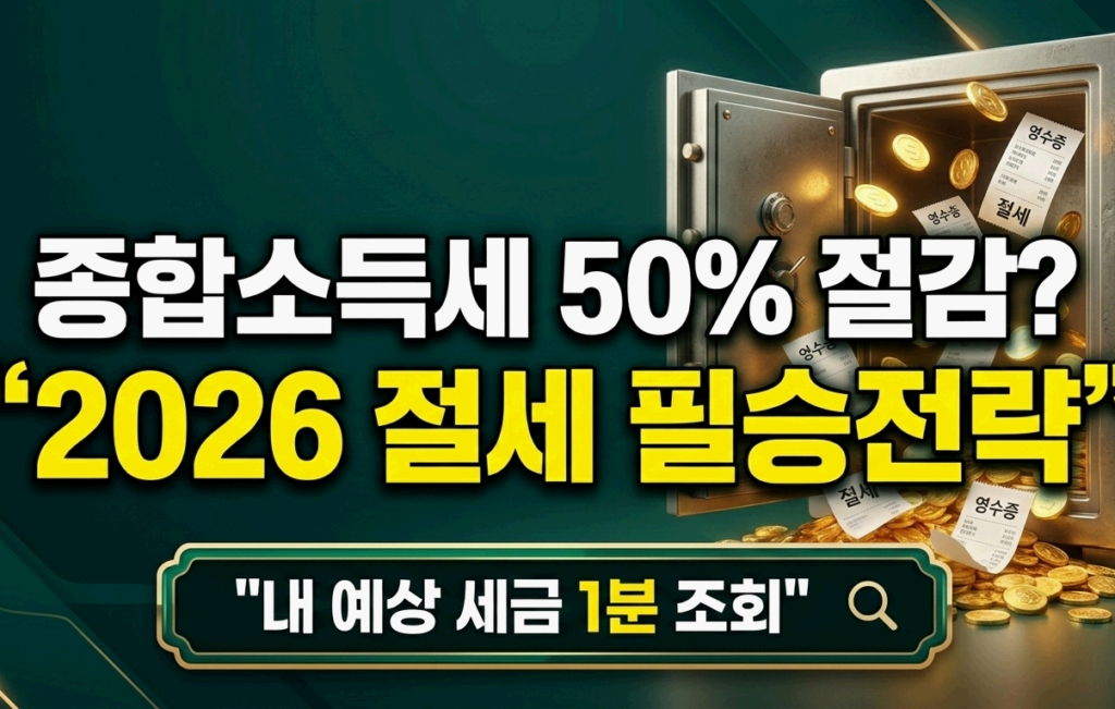 2026년 종합소득세 중간예납 및 절세 전략 가이드 세금 절약 썸네일